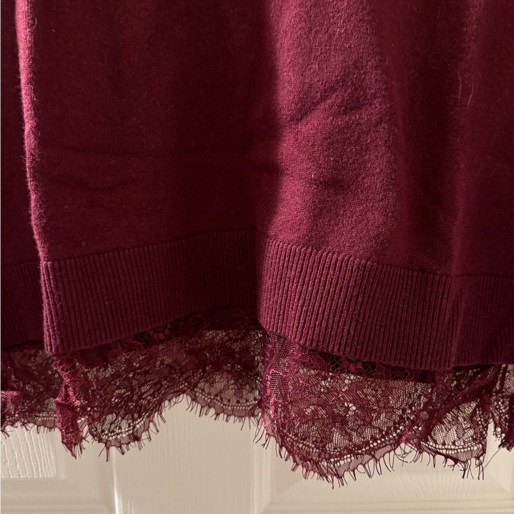 Banana Republic Red Boxy Long Sleeve Sweater - Picture 2 of 4